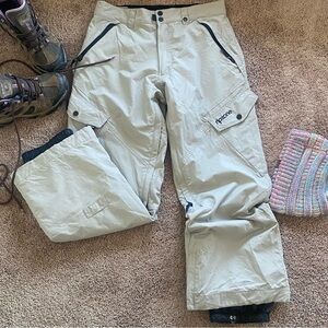 Ripzone Core 5000 Snowboard Ski Pants Cargo Beige M